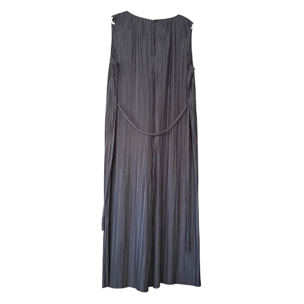 J. Jill Pure Jill Women's XL Pleated Jumpsuit NEW Wide Leg Black Pearl Lagenlook - Picture 3 of 9